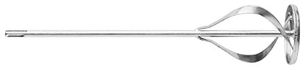 HARDY Mezclador de Pintura y Yeso Compatible con Todos Los Taladros SDS Plus Para Mezclar Morteros Adhesivos Picos Doble Espiral Acero Inoxidable 75x400mm