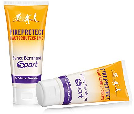 Sanct Bernhard Sport Fireprotect-Hautschutzcreme | 2 x 100ml | schützender & trockener Film auf der Haut für Gesäß, Brust, Arme und Schenkel | natürliche Extrakte | deutsche Produktion & laborgeprüft