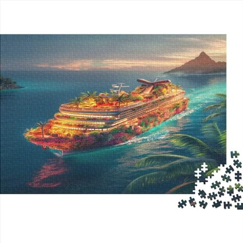 Cruise Ship Jigsaw Puzzles for Adults 1000 Pieces Landscape Jigsaw Puzzles for Adults Gifts 1000pcs (75x50cm)