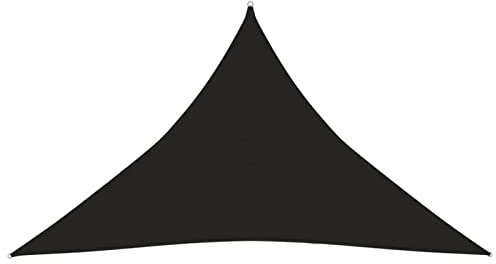 Homgoday Toldo parasol de 160 g/m², negro, 4 x 4 x 5,8 m, HDPE, para exteriores, para privacidad, jardín, balcón, exterior, toldo lateral para terraza exterior