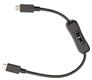 NOPOXA Cable USB C a USB C tipo C macho a tipo C macho con interruptores, cable adaptador USB 3.1 PD100W para teléfono