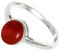 JEWELFORCE 925 Sterling Silber Cabochon Karneol Edelstein Ring Herren Damen Stein Band Ring Alle Größen Ring Handgefertigter Schmuck JSR-1156BZ_50 (15.9)