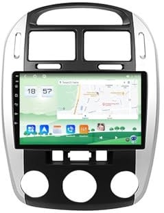 HYNMSM For K-ia Cerato 1 LD 2004-2008 Car Stereo Radio 2 Din Wireless Carplay Android Auto 9 Full IPS Touchsreen HD Live Rearview/BT 5.0/WIFI/4G SIM/DVR/GPS/SWC/OBD 2/FM AM Radio RDS DAB+DSP(M700S)