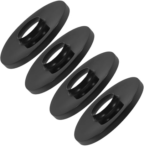 Amosfun Pedestal Fan Chassis Base Covers 4pcs Black Floor Standing Fan Accessory Replacement Parts for Home and Dormitory