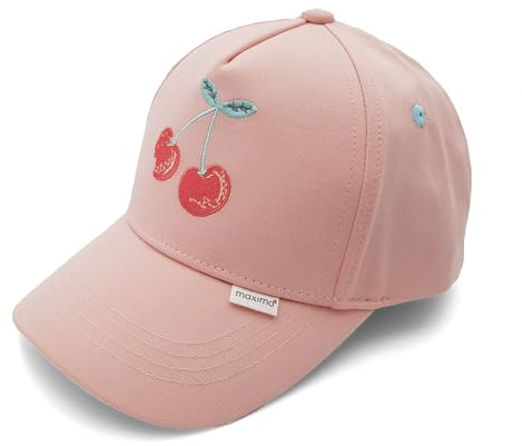 maximo Kids Girl-Cap Kirschen Stickerei, Klettverschluß