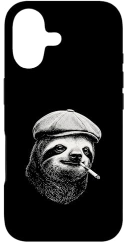 Hülle für iPhone 17 Faultier Zigarette Rauchen Mafia Tier Meme
