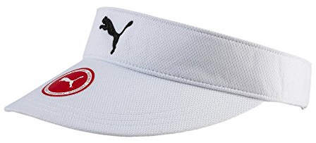 PUMA DryCell Adjustable Golf Visor White Unisex Cap 053192 02