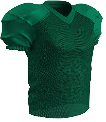 CHAMPRO boys Youth Stretch Time Out Polyester Practice Football Jersey, Forest Green, Medium US