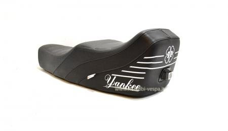 Sella completa modello Yankee di colore nero per Vespa 50/90/125 Primavera ET3