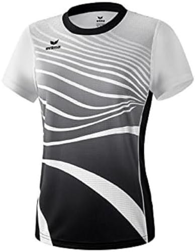 ERIMA Damen T-shirt T-Shirt, schwarz/weiß, 44, 8081816
