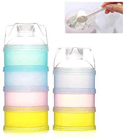 Tangger 2 PCS Milch Pulver Spender milchpulver behälter Baby Formel Milchpulver Zufuhr milchpulver portionierer baby Säuglingsnahrung Kasten Snacks Tragbar Box Milchpulver Box Milchpulverspender