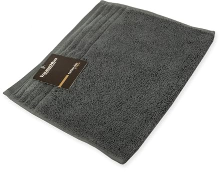 Traumschloss Frottier-Line Premium hautsympathisches Gästetuch aus Baumwolle, Farbe:dunkelgrau, Größe:30x50