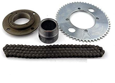 L-faster Elektroroller ohne Zähne Schwungrad mit 27mm Adapter und 55T Kettenrad mit 106L 25H Kette