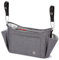 Diono Buggy Buddy XL Universal-Kinderwagen-Organizer mit Getränkehaltern, sicherer Befestigung, Reißverschlusstaschen, sicher und sicher, Grau