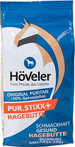 Höveler Pur Stixx + Hagebutte 1 kg für Pferde - Belohnungssnack mit Hagebutte