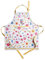 Maison d' Hermine Apron for women with Pocket 100% Cotton 85 cm x 70 cm 1 Piece Adjustable Neck Strap & long ties Apron Men, Chef, Wedding, Cooking, Gardening, Server (Happy Florals - Sweety)