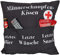 KAMACA Originelles Dekokissen Kissen mit 3 Taschen zum selber Befüllen Größe 43x43 cm tolles Geschenk für EIN gelungenen Sofaabend Filmabend (Männerschnupfen)