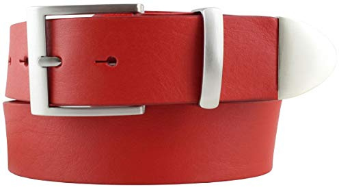 BELTINGER Gürtel aus Vollrindleder mit Spitze/Schlaufe aus Metall 4 cm | Jeans-Gürtel Damen Herren 40mm | Vollleder-Gürtel