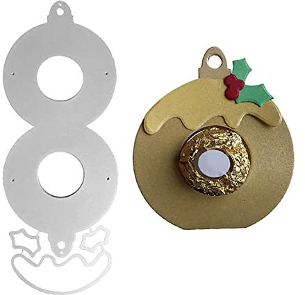 Metall Stanzschablone Weihnachten Stanzformen Hirsch Schokolade Grußkarte Stanzformen DIY Bastelarbeiten Stanzschablonen 3D Prägeschablonen für DIY Scrapbooking Album Kartenherstellung Fotoalbum Deko