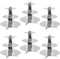 ZEONHEI 6 Pack 3 Tier Cardboard Cake Stand, Round Cardboard Cupcake Tower Holder, Silver Cupcake Display Stand for Birthday Party, Christmas Party, Wedding