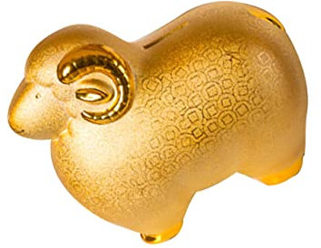 Cabilock Cartoon Schaf Spardose Kreative Sparschweine Aus Keramik Für Junge Mädchen Modernes Desktop-Ornament Für Zuhause Und Büros Fördert Das Sparen Finanzielle Bildung
