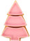 Angoily Weihnachtsbaumförmige Servierplatte Für Snacks Und Vorspeisen Keramik-Weihnachts-Serviertablett Servierplatte Mit 3 Fächern Holzsockel Für Weihnachtsfeiertage Partyzubehör