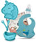 OLNID® OLNID® Vajilla Bebe PREMIUM LIBRE BPA | Vajilla Bebe Silicona Con Ventosa ULTRA-ADHERENTE | Libre BPA | Platos Bebe Ventosa | Cubiertos Bebe | Accesorios Bebe | Color(Azul)