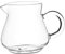 Folpus Mini Carafe tasse à café crémier pichet tasse à sauce, bouilloire à thé service à thé verseur de lait Transparent tasse à thé pour thé, café, sirop, 250 ml 7x5.5x8.3 cm