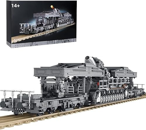 JOMIOD Technik Panzer Bausteine Bausatz, 4158 Klemmbausteine Kari Carronade WW2 Technik Militär Panzer Modell mit 8 Minifiguren, Hauptkampfpanzer Konstruktionsspielzeug für Kinder Erwachsene