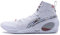 LI-NING Herren Basketballschuhe rutschfest Verschleißfest Professionelle Sportschuhe Wade 808 III Ultra V2 Serie Weiß EU 42 1/3