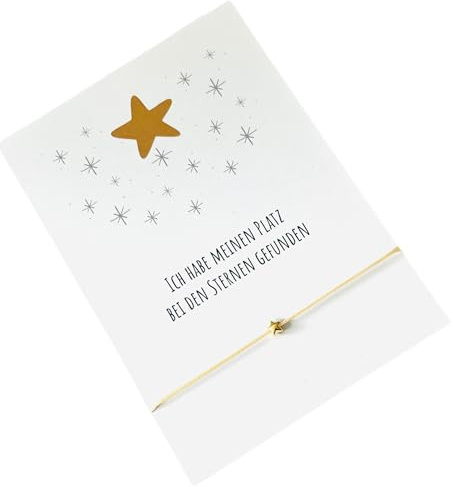 Armband - Stern - auf Karte - Sternenkind