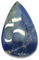 LKBEADS LKS 345 natürlicher Sodalith-Birne, 34 x 21 x 3 mm, Cabochon, loser Edelstein für die Schmuckherstellung, DIY, Ring, Anhänger, Halskette), 1 Stück, 34x21x3mm, Edelstein, Andere Edelsteine