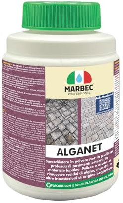 MARBEC ALGANET 800GR Detergente per la rimozione di annerimenti e incrostazioni biologiche su pavimenti e rivestimenti