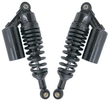 KLAUER Für ATV Schwarz Überzug Universal 11 280 MM Frühling 8 MM 1 Paar Hinten Stoßdämpfer Motorrad Stoßdämpfer(Schwarz)