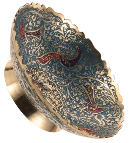 OUNONA Coupe D'autel en Laiton Bol D'offrande d'eau Bouddhiste Tasse d'eau De Fleur De Lotus Bougeoir Tasse De Culte Tibétain pour La Rituel D'autel Décoration De Bavure