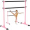 BeneLabel Ballettstange Freistehend, 10 Höhenverstellbare Schwerlast Schaumstoffgepolstert Tanzbar mit Rutschfesten Gummipad für Kinder Erwachsene Zuhause Workout Fitness Yoga Stretchstange,120 x 71cm