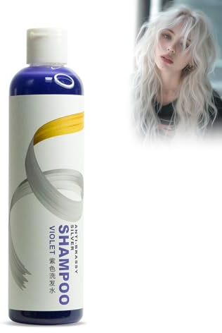 Hair Color Shampoo Anti-Gelbstich, 275 Ml Intensiv-Silber Anti Gelbstich Tönungs Violett Farbfixierendes shampoo, Farberhaltendes Shampoo Für Blonde Und Graue Haare