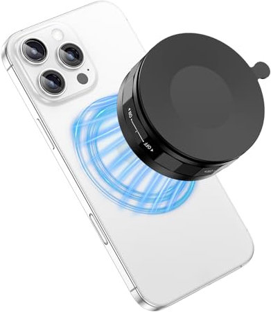 CloudValley Supporto Ventosa Telefono per Magnetico Accessori, Compatibile con iPhone 16/15/14/13/12, Ideale per Bagno, Doccia, Vetro, Piastrelle, Make-up, Palestra,TikTok, Selfie e Video, Ferroso