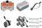 LEGO Technik Servo moteur, boîte à piles pour télécommande, jouet électrique, moteur Lego, kit de moteurs Lego, câble d'extension, télécommande pour moteur Lego
