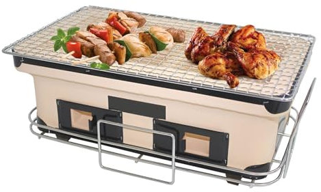 ZYJIX Yakiniku Grill - Clay Tabletop BBQ Grill, Holzkohleofen Für Koreanisches Grill, Ideal Für Zuhause, Outdoor, Camping Und Reisen