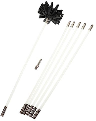 MOLUCKFU Schornstein Reinigungsbürste Kanalbürste Trocknerentlüftungsbürste Schornsteinreinigungsset Werkzeuge Für Luftkanäle Schornsteinfeger