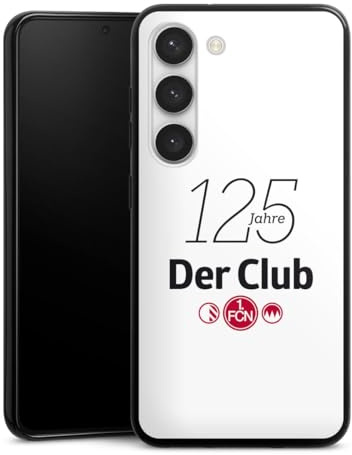 Silikon Hülle kompatibel mit Samsung Galaxy S23 Case schwarz Handyhülle 1. FC Nürnberg 125 Jahre 1. FCN