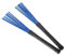 HANABASS Escobillas de Batería Retráctiles de Nylon con Mangos Telescópicos Negro y Azul para Jazz Rock Accesorios Profesionales para Percusión