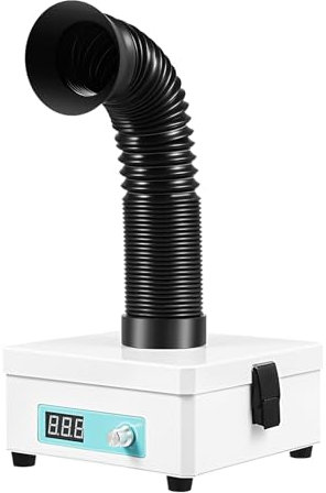 Lötrauchabsaugung Desktop Lötrauchabsorber mit 3-Stufen Filter 15W Mini Lötrauchabsauger Entferner 15m³/529.72ft³/h für Laser Graviermaschine Löten