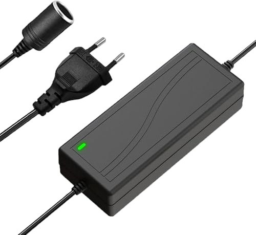 Convertisseur de tension 230 V vers 12 V, 5 A 60 W, adaptateur secteur, allume-cigare, prise pour aspirateur, allume-cigare, ventilateur de voiture, humidificateur et autres appareils électroniques