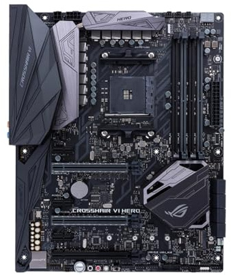 Processore Scheda madre Fit For ASUS AMD X370 ATX Gaming ROG CROSSHAIR VI HERO Supporto 3600X 5600G 5600X 5700X 5800X3D CPU 4xDDR4 M.2 USBC ARGB HDMI