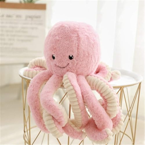 Bankeep Pieuvre Peluche Animaux en Peluche Cadeaux pour Enfants Cadeaux de (Rose, 40cm)