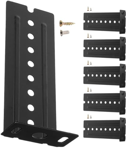 ABOOFAN Set de 1 Connecteur de Rail Étendu en Acier Inoxydable pour Clavier, Support Stable Noir, Accessoires pour Meubles et Informatique, Glissière Tiroir Coulissant