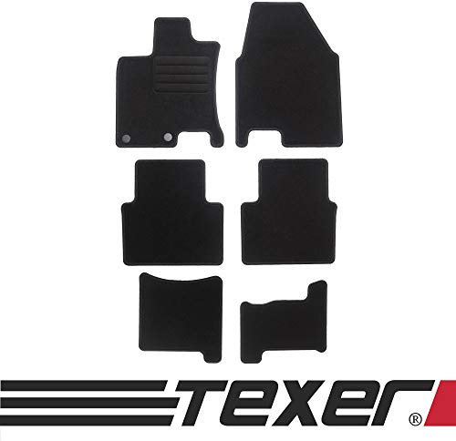 TEXER Textil Fußmatten Passend für Nissan Qashqai I +2 Bj. 2008-2013 Basic