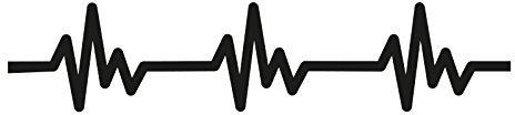 Plott Aufkleber EKG Zeichen Linien Sticker Doctor Herzschlag Puls NEU Solo